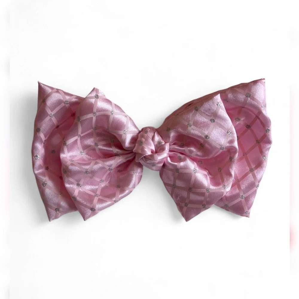HANDMADE Pink Scrunchie And BowSet